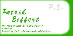 patrik eiffert business card